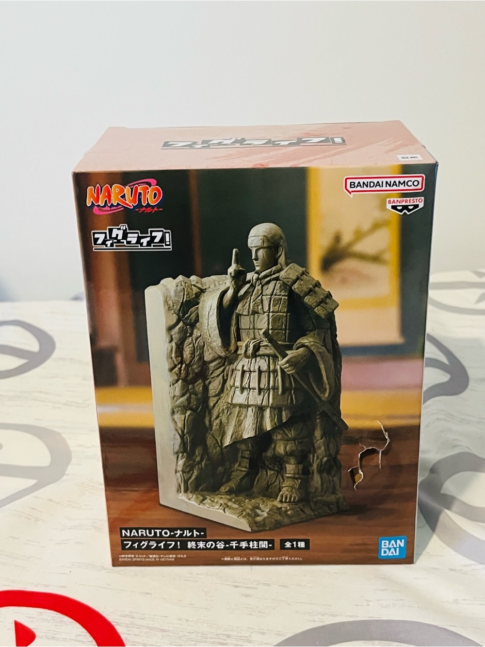 Naruto Figure Colosseum Valley of the End Hashirama Senju Book End Statue New